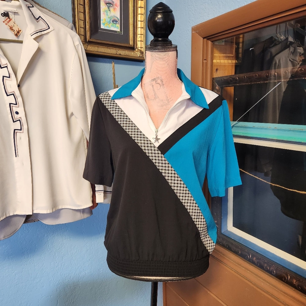 80s/90s Alfred Dunner Zip up Pullover